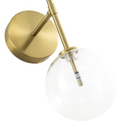 Mid-Century 2-Light Up and Down Glass Globe Wall Sconce