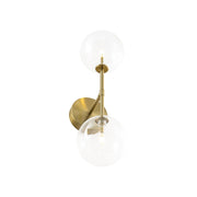 Mid-Century 2-Light Up and Down Glass Globe Wall Sconce