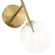 Mid-Century 2-Light Up and Down Glass Globe Wall Sconce