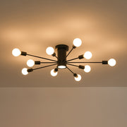 Mid-Century Flush Mount Sputnik Ceiling Light