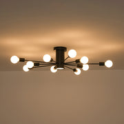 Mid-Century Flush Mount Sputnik Ceiling Light
