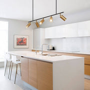 Modern 5-light Island Linear Track Light