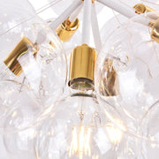 Modern Cluster Glass Bubble Chandelier / Semi Flush