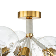 Modern Cluster Glass Bubble Chandelier / Semi Flush
