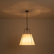 Modern Fabric Conical Drum Cage Pendant Light