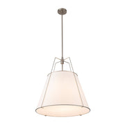 Modern Fabric Conical Drum Cage Pendant Light
