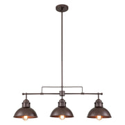 Modern Farmhouse 3-light Island Pot Lid Dome Pendant