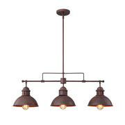 Modern Farmhouse 3-light Island Pot Lid Dome Pendant