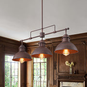 Modern Farmhouse 3-light Island Pot Lid Dome Pendant