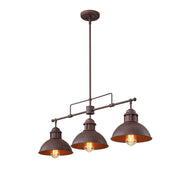 Modern Farmhouse 3-light Island Pot Lid Dome Pendant