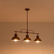 Modern Farmhouse 3-light Island Pot Lid Dome Pendant