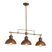 Modern Farmhouse 3-light Island Pot Lid Dome Pendant
