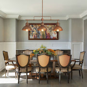 Modern Farmhouse 3-light Island Pot Lid Dome Pendant