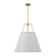 Modern Fabric Conical Drum Cage Pendant Light