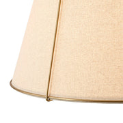 Modern Linen Conical Drum Cage Pendant Light