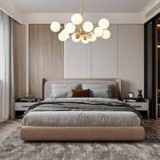 Opal Glass Globe Sputnik Chandelier