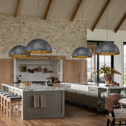 Oversized Metal Dome Pendant Light