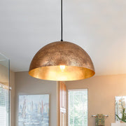 Oversized Metal Dome Pendant Light