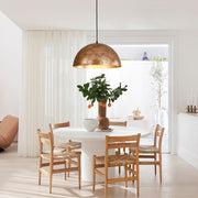Oversized Metal Dome Pendant Light