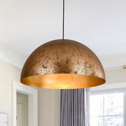 Oversized Metal Dome Pendant Light