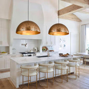 Oversized Metal Dome Pendant Light