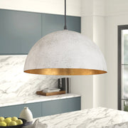 Oversized Metal Dome Pendant Light