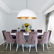 Oversized Metal Dome Pendant Light