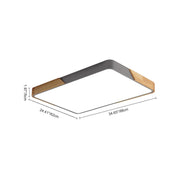 Rectangle LED Flush Mount Light