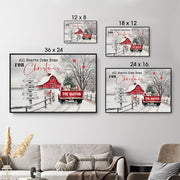 All Roads Lead Home At Christmas - Personalized Poster/Canvas Prints - Gift For Family Members, Mom and Dad