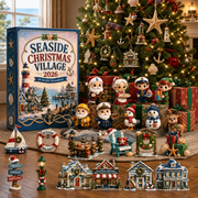 CHRISTMAS KICKOFF 50% OFF - Seaside Christmas Village Advent Calendar 2026 - 24-Day Festive Countdown, Acrylic Charms Blind Box