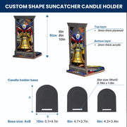 America’s Legacy: 250th Anniversary Suncatcher Candle Holder - Perfect for Prayer Corner, Gift, or Home Decor