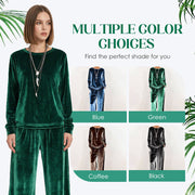 Women's Velvet Top & Pants 2-Piece Set